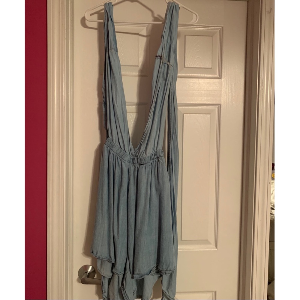 Akira “denim” romper